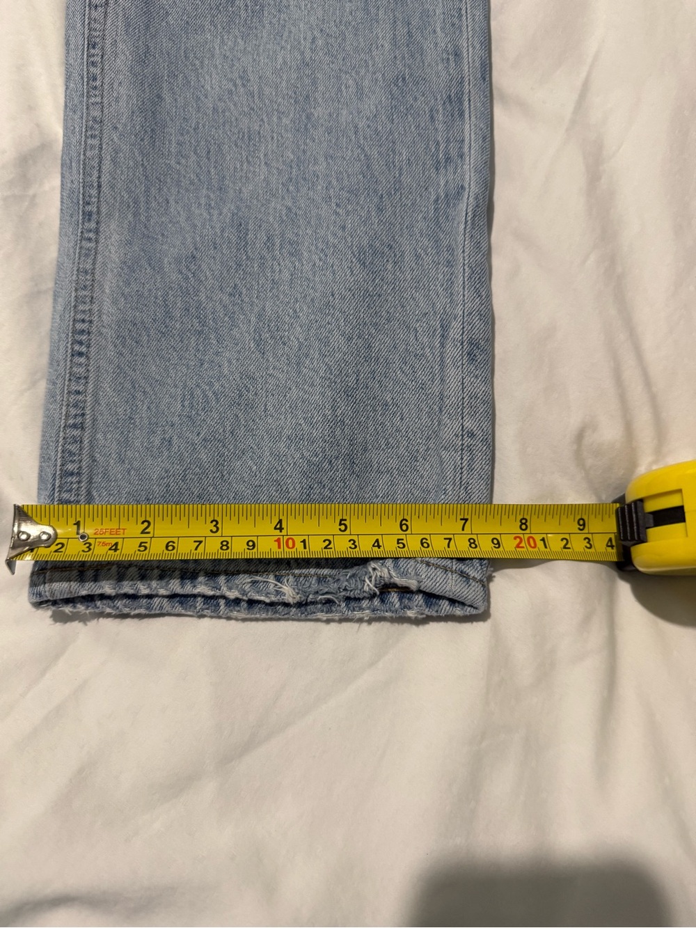 Agolde Light Blue Straight Leg Jeans - 22 waist - Picture 10 of 15